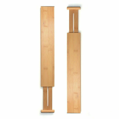 Bamboo Kitchen Drawer Organizer Bambusi Expandable Adjustable Divider