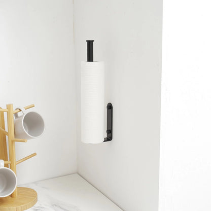Wall Mount Paper Towel Holder Bulk- Self-Adhesive Under Cabinet (2 Pieces)