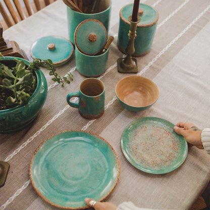 Paseo Road by HiEnd Accents Patina Turquoise Canister Set, 3PC