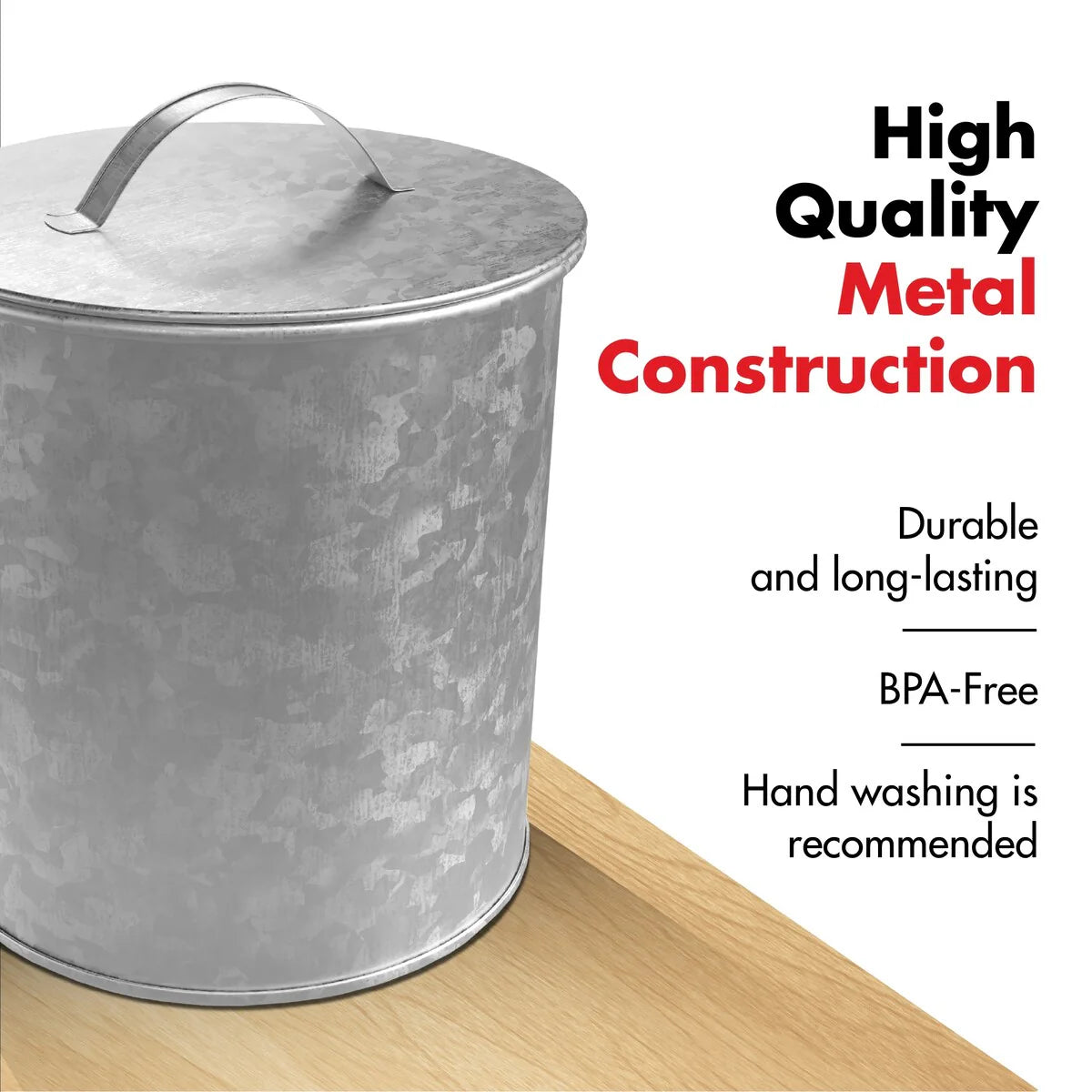 Amici Home 5AN862 Newport Food Storage Canister Extra Large - 156 oz