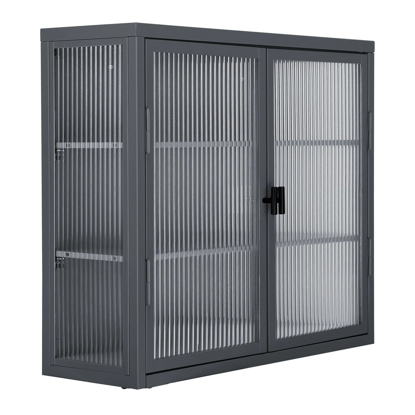 Retro Style Glass Door Wall Cabinet