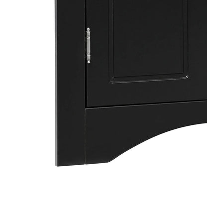 Modern Stylish Triangle Corner Storage Cabinet with Two Adjustable Internal Shelves