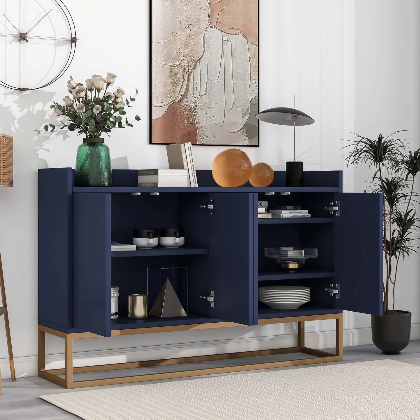 Modern Sideboard Elegant Buffet Cabinet with Large Storage