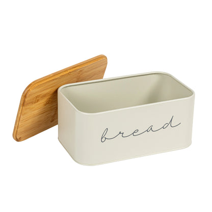Metal "Bread" Bin with Bamboo Lid