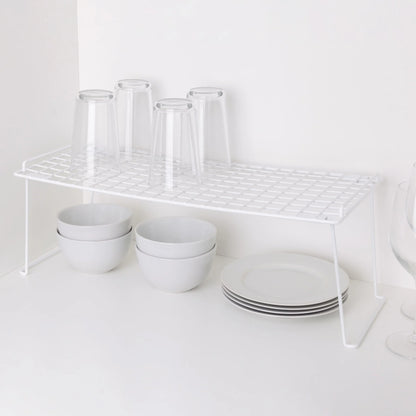 Smart Design Stacking Cabinet Shelf Rack - Extra Large 22 x 10 inch