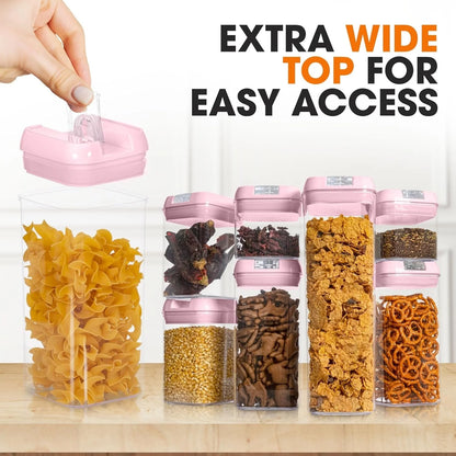 Cheer Collection 7-piece Stackable Airtight Food Storage Container Set