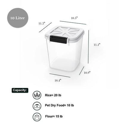 HANAMYA Rice Storage Container with Measuring Cup