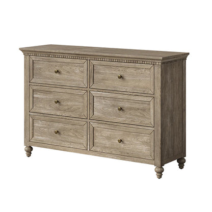 Benedikt 54" Wide 6 Drawer Dresser