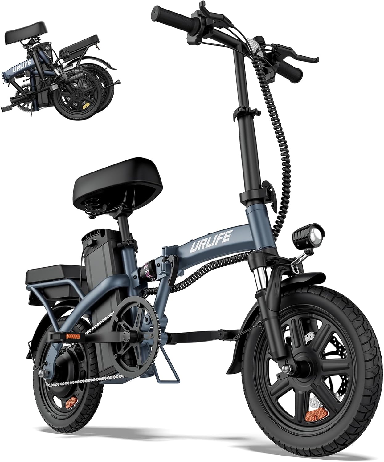 Folding Electric Bike for Adults, 14" Portable Commuter ebikes
