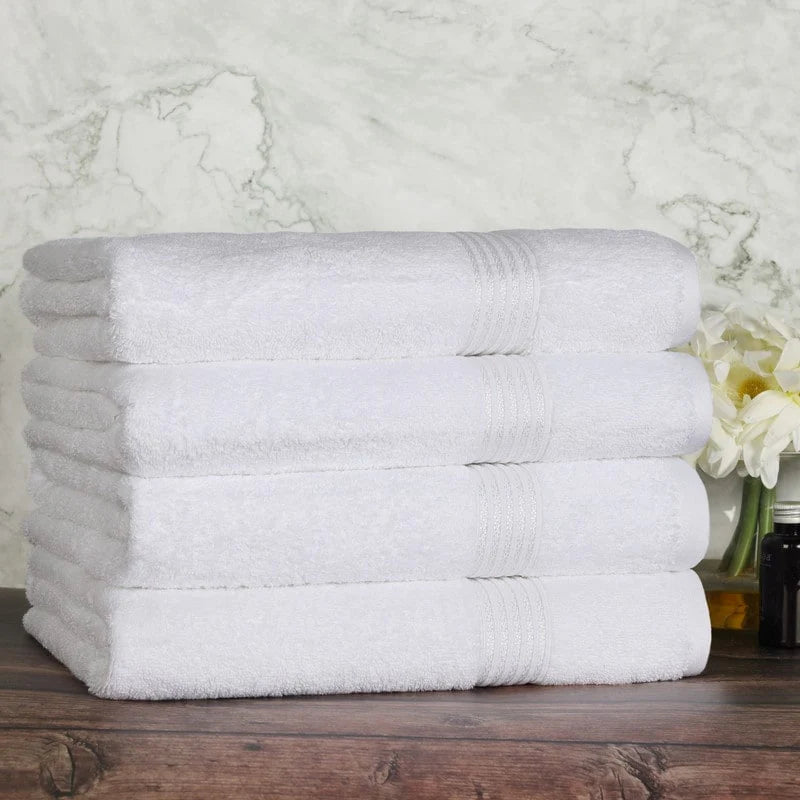 Blue Nile Mills Ibiza Egyptian Cotton Bath Towel, Set of 4