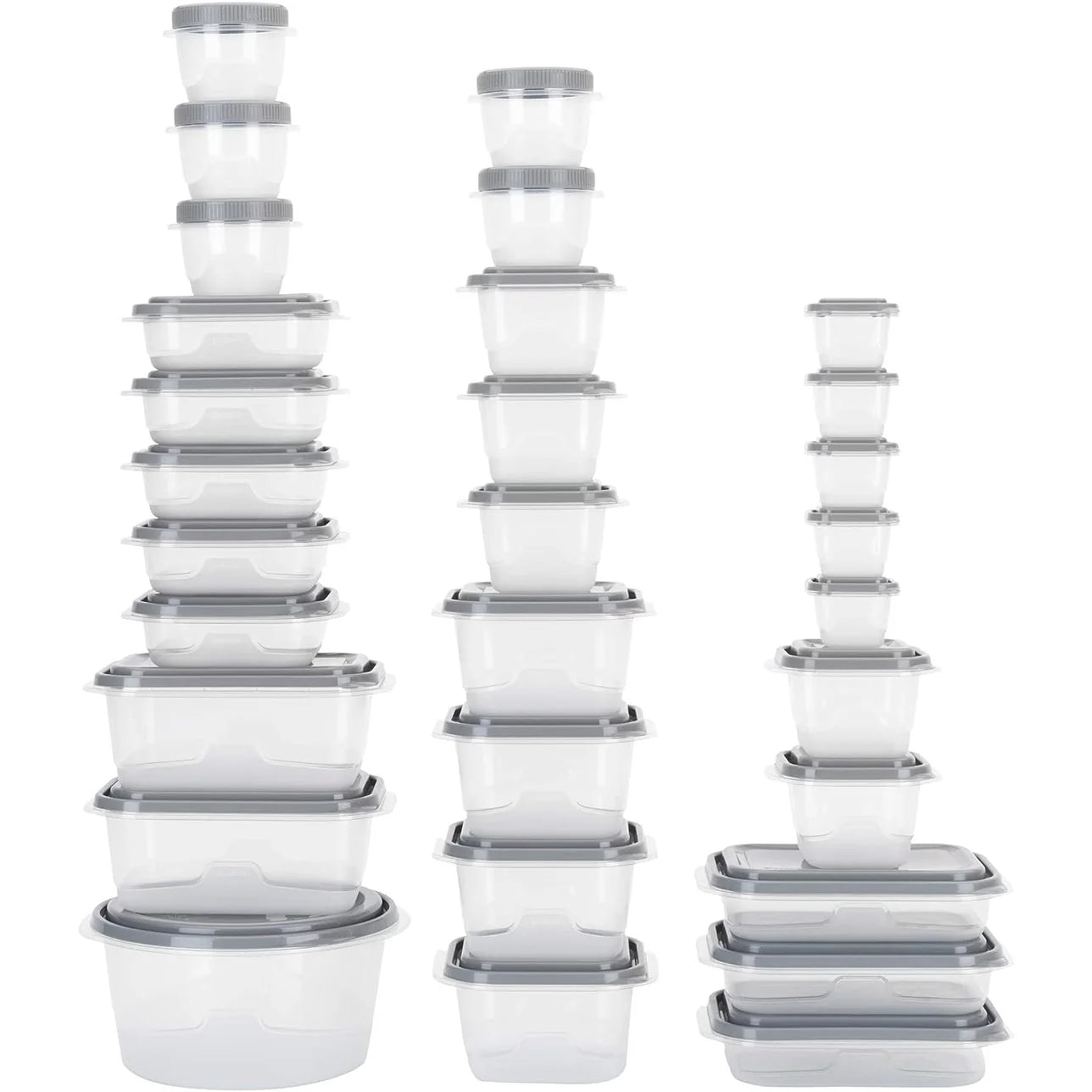 BPA-Free Plastic Food Storage Containers with Lids