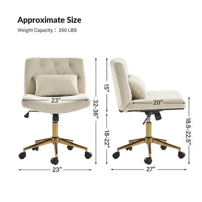 Norm Modern Flannel Adjustment Office Chair