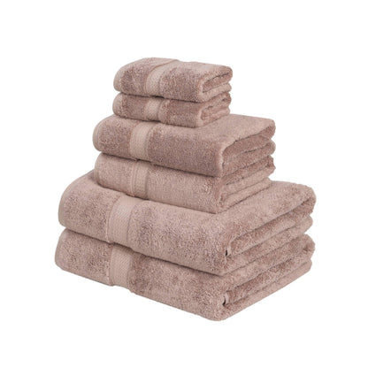 Superior Egyptian Cotton Pile Heavyweight 6-Piece Towel Set