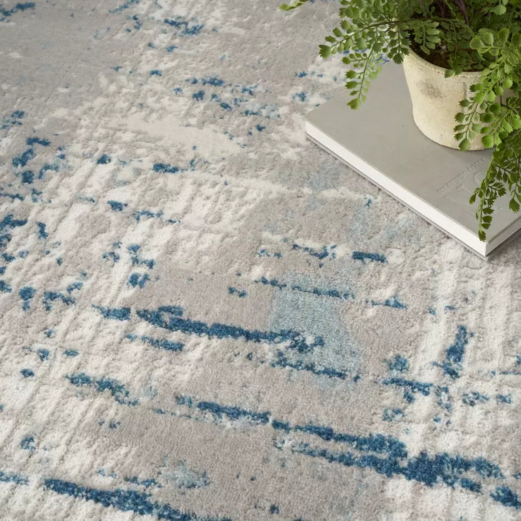 Addie Slate Gray/Light Beige/Ivory Rug