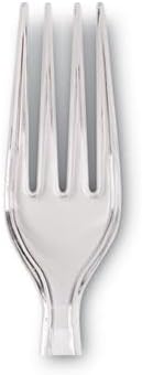 Dixie 7.13" Heavy-Weight Polystyrene Plastic Fork by GP PRO (Georgia-Pacific), Clear, FH017 , Case of 1,000