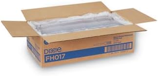 Dixie 7.13" Heavy-Weight Polystyrene Plastic Fork by GP PRO (Georgia-Pacific), Clear, FH017 , Case of 1,000