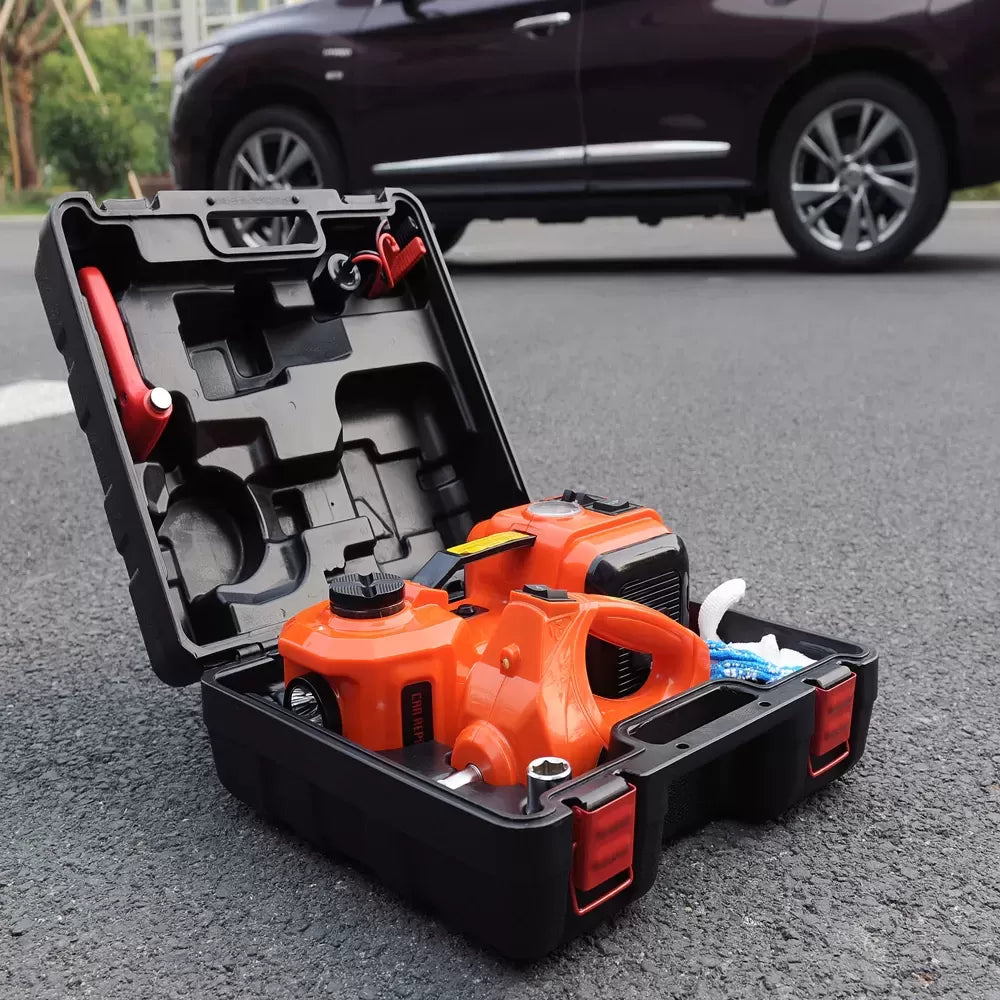 [🔥BUY 1 GET 1 FREE] 2V 5T 36cm 3 in Car Jack Electric Hydraulic Jack Portable Tire Lifting Car Repair mechanical Tools