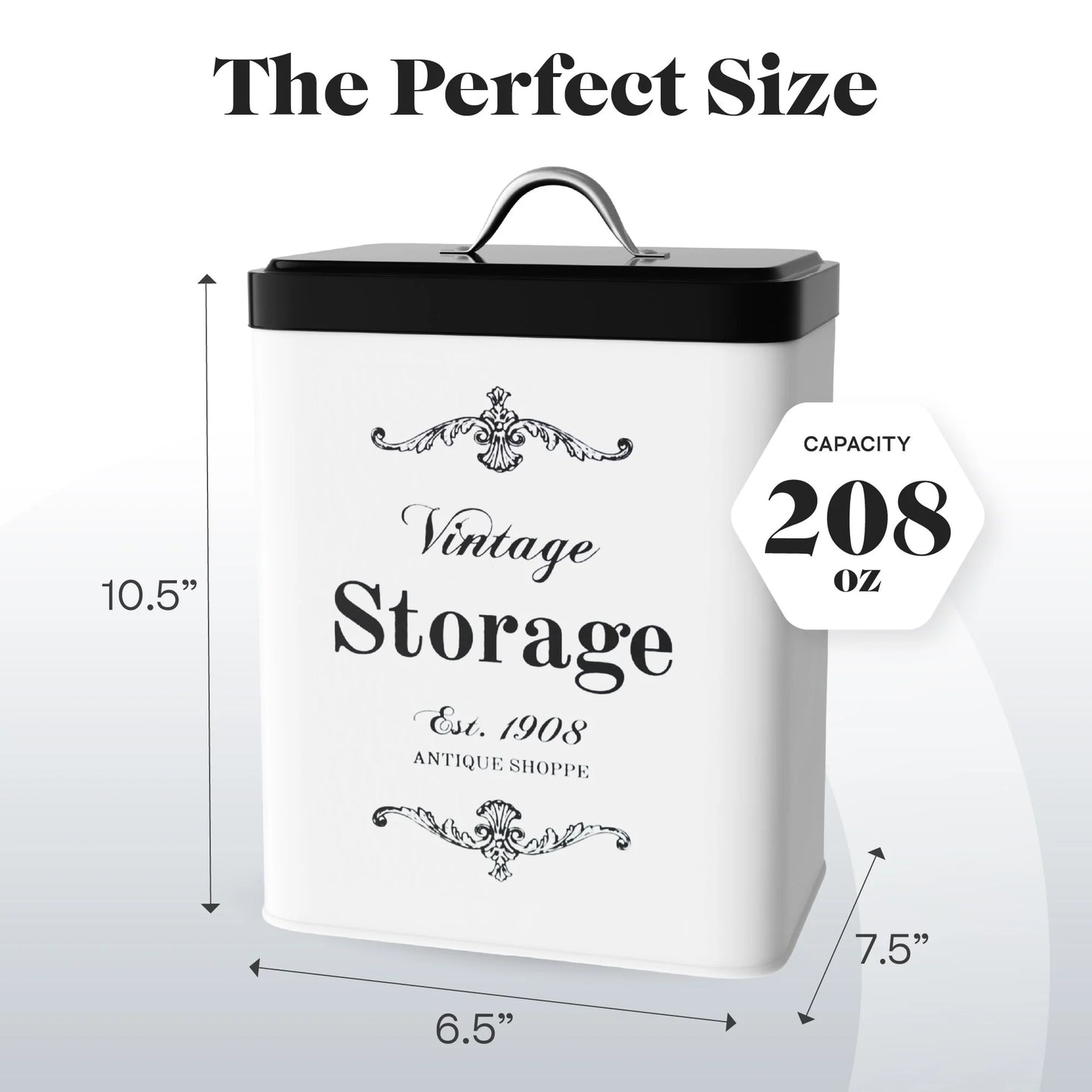 Amici Home Antique Shoppe Vintage Metal Canister