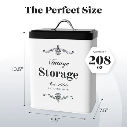 Amici Home Antique Shoppe Vintage Metal Canister