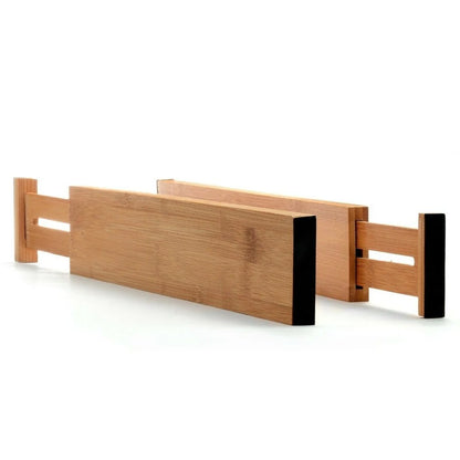Bamboo Kitchen Drawer Organizer Bambusi Expandable Adjustable Divider