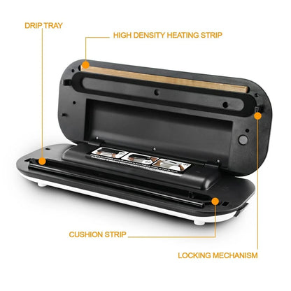 MegaChef Home Vacuum Sealer and Food Preserver with Extra Bag