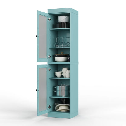 100% Solid Wood 16.5" Kitchen Pantry Cabinet with Doors by Palace Imports