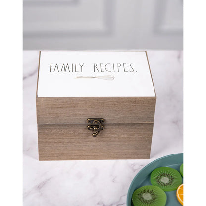 Rae Dunn Antique Recipe Box - Dividers not Included
