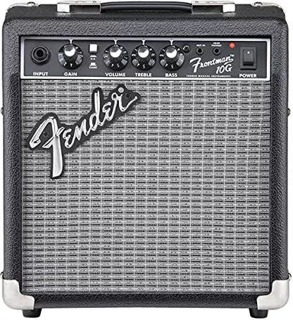 Fender Squier Stratocaster - Sunburst Bundle with Frontman 10G Amp, Gig Bag, Instrument Cable, Tuner, Strap, Picks, Fender Play Online Lessons, Instructional Book, and Austin Bazaar Instructional DVD