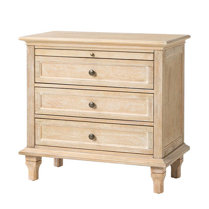 Galatea 3 - Drawer Nightstand Chest with Built-In Outlets