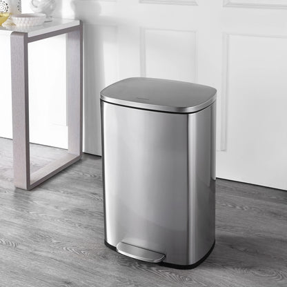 happimess 13-Gallon Trash Can with Soft-Close Lid and FREE Mini Trash Can