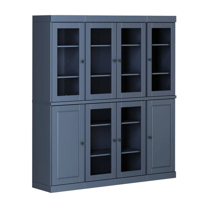 100% Solid Wood 65" Kitchen China Pantry Buffet by Palace Imports - 65" x 71.5"