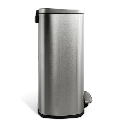 NINESTARS 13.2 Gallon Rectangular Step-On Trash Can