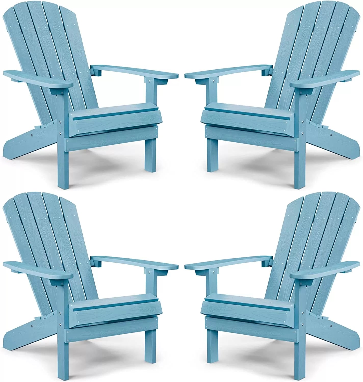 Adirondack Chair ,Patio Chairs 5 Steps Easy Installation,Widely Used in Outdoor, Fire Pit, Deck, Outside, Garden, Campfire Chairs