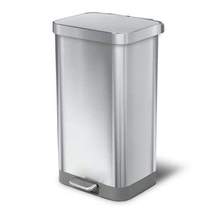 Glad All Stainless Steel Step-on Kitchen Trash Can