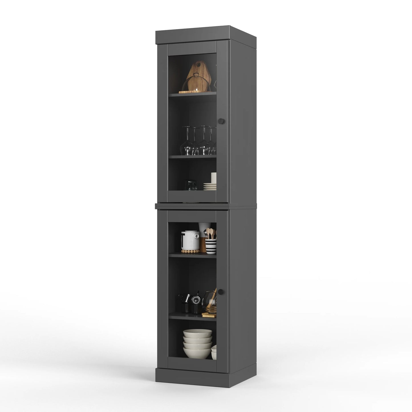 100% Solid Wood 16.5" Kitchen Pantry Cabinet with Doors by Palace Imports