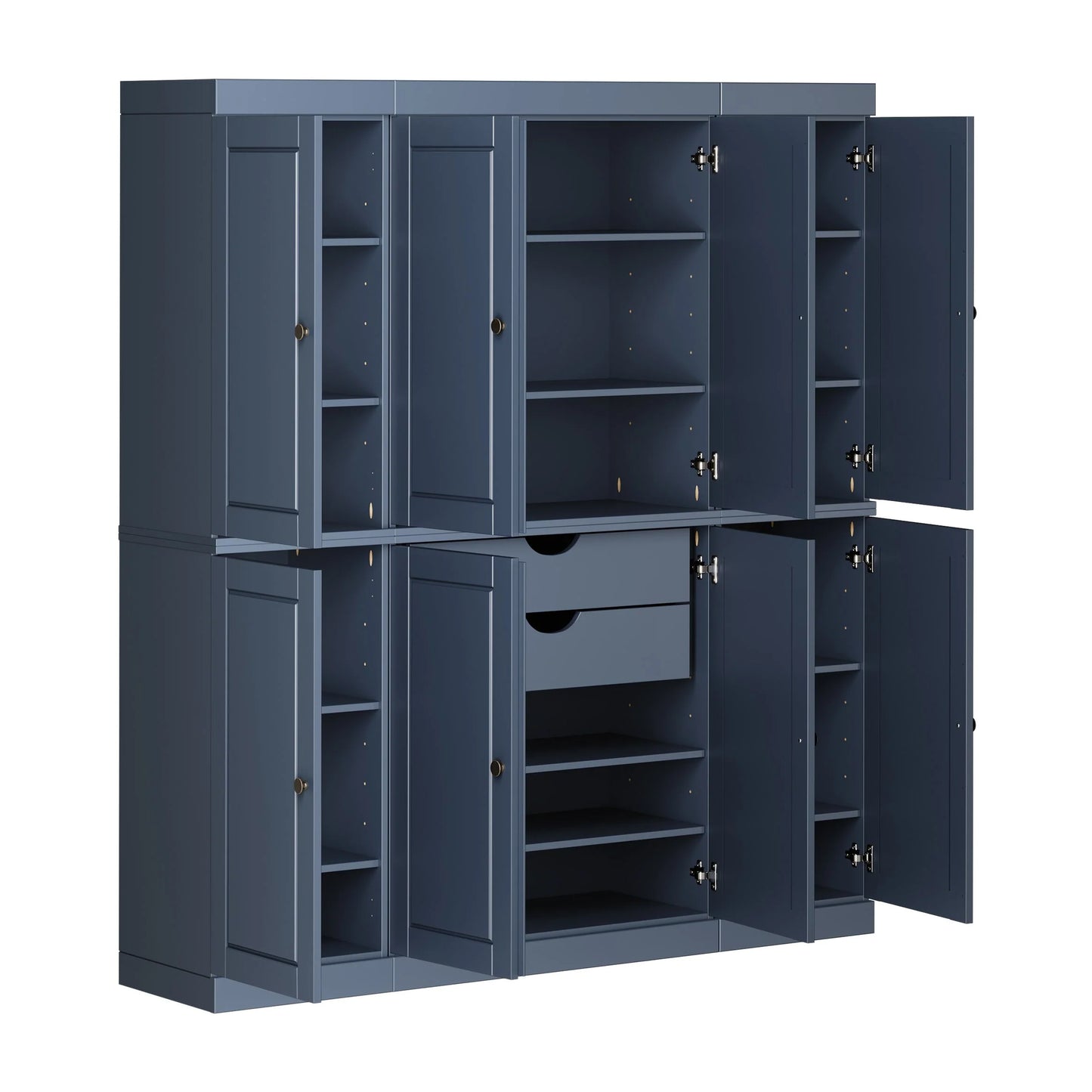 100% Solid Wood 65" Kitchen China Pantry Buffet by Palace Imports - 65" x 71.5"