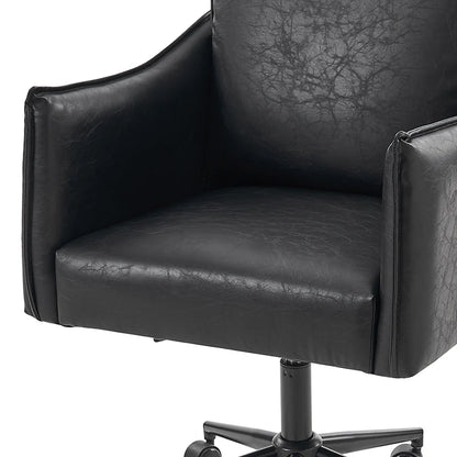 Fabius Mid-Century Modern Height-Adjustable Swivel Office Chair