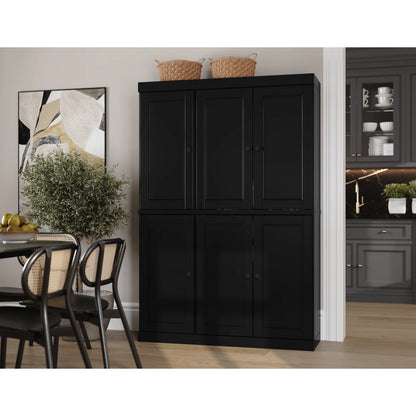 Palace Imports 100% Solid Wood 48.5" China Pantry Cabinet with Solid or Clear Glass Doors and Adjustable Shelves - 48.5" x 71.5"