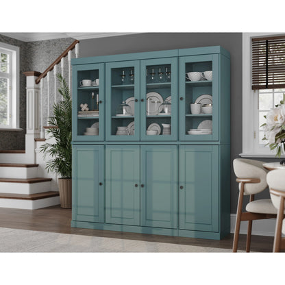 100% Solid Wood 65" Kitchen China Pantry Buffet by Palace Imports - 65" x 71.5"