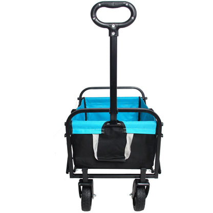 Mini Folding Shopping and Beach Cart with Steel Frame
