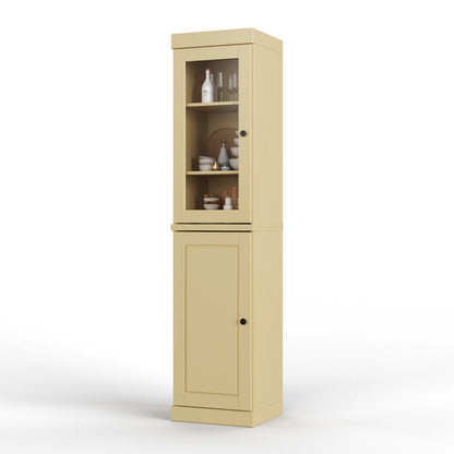 100% Solid Wood 16.5" Kitchen Pantry Cabinet with Doors by Palace Imports