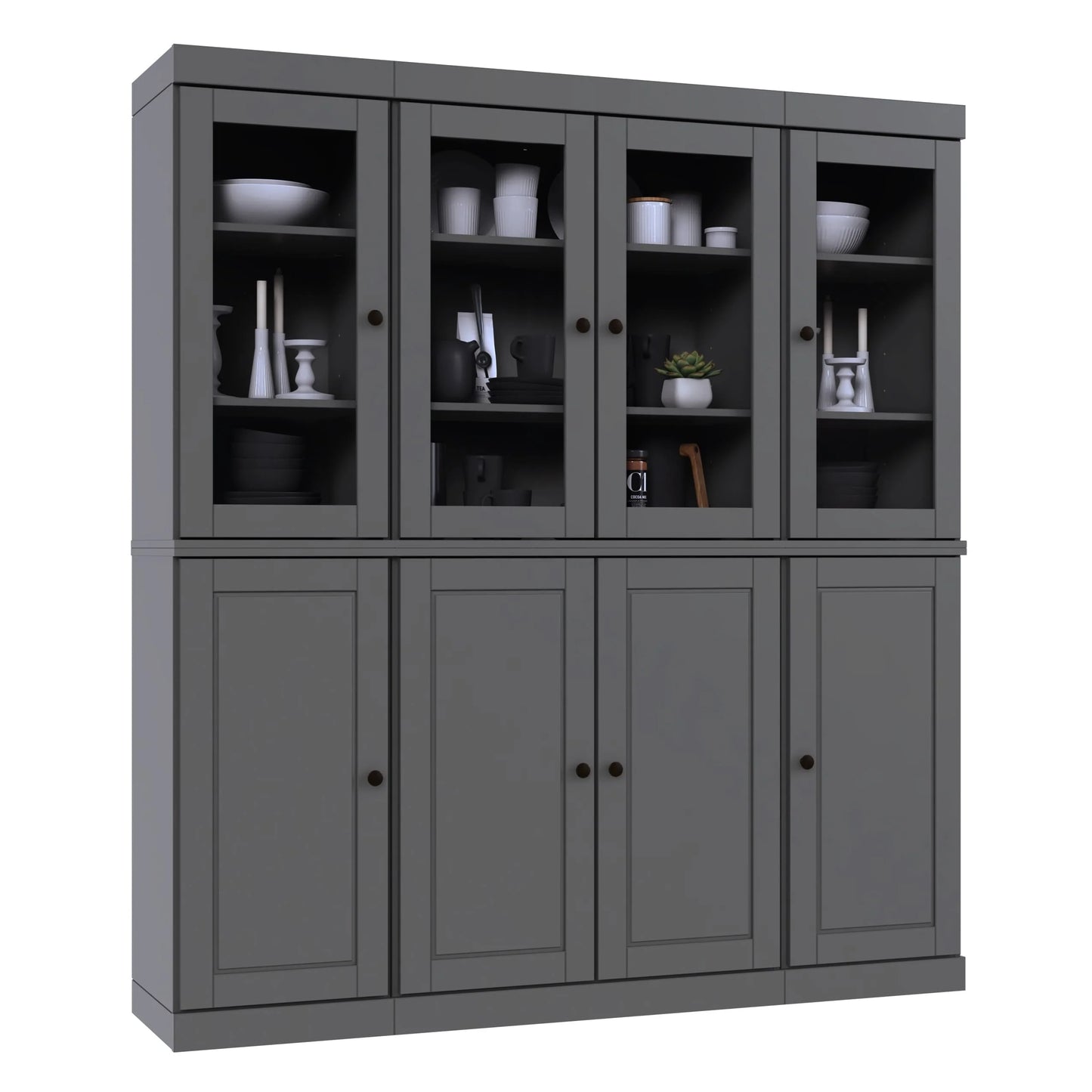 100% Solid Wood 65" Kitchen China Pantry Buffet by Palace Imports - 65" x 71.5"