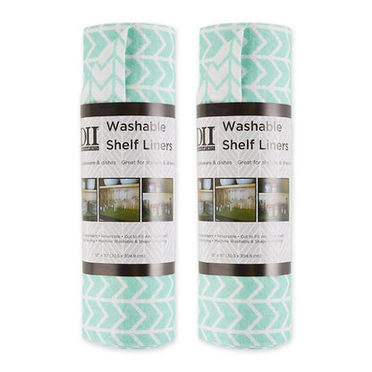 DII Grey Lattice Shelf Liner (Set of 2)