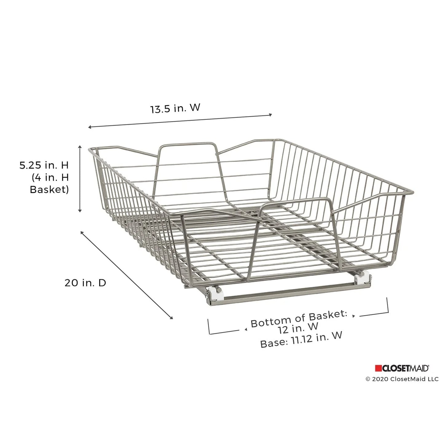 ClosetMaid Nickel-finished Steel Pull-out Cabinet Organizer