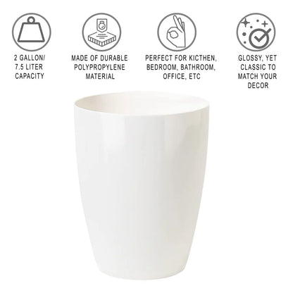 Small Trash Can – Open Top Garbage Cans for Kitchen, Office, Dorm, Bathroom, etc. –Waste Can for Compact/Tight Spaces