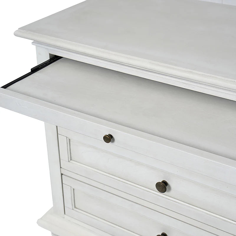 Galatea 3 - Drawer Nightstand Chest with Built-In Outlets