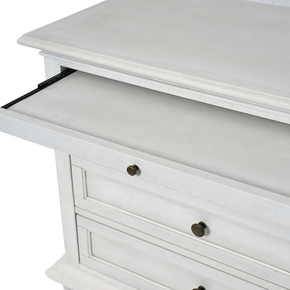 Galatea 3 - Drawer Nightstand Chest with Built-In Outlets
