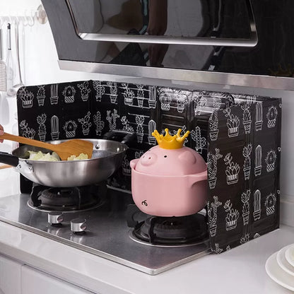 Aluminum Foldable Kitchen Gas Stove Baffle Plate