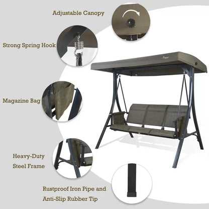 Otteridge Patio Porch Swing with Stand