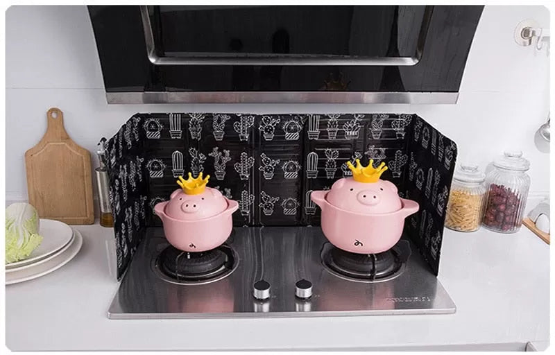 Aluminum Foldable Kitchen Gas Stove Baffle Plate